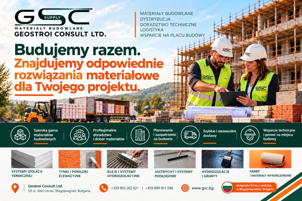 Materiały budowlane w Bułgarii | Geostroi Consult
